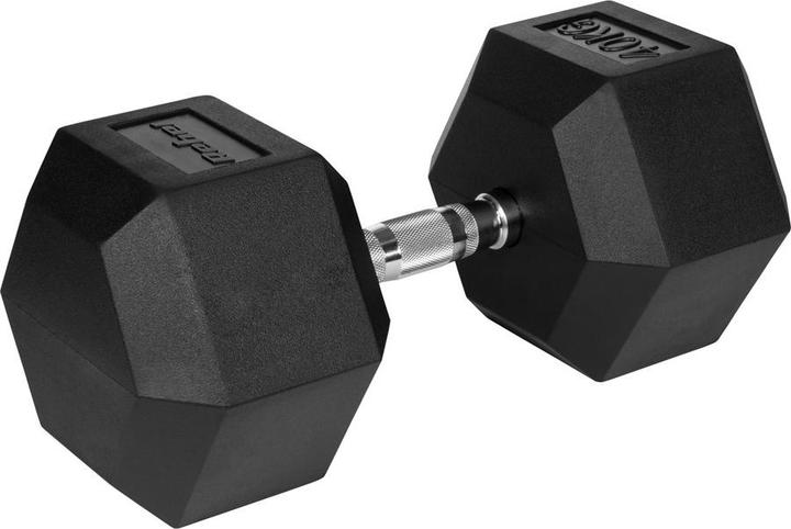 Rebel Rubberen gietijzeren halter HEX 40 kg ACTIVE