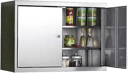 Image du produit kaiserkraft Armoire murale en acier inoxydable (90 cm, 60 cm)