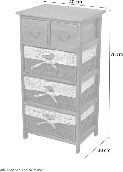 Actual product image Möbel Direkt Online Klara (40 x 30 x 76 cm)
