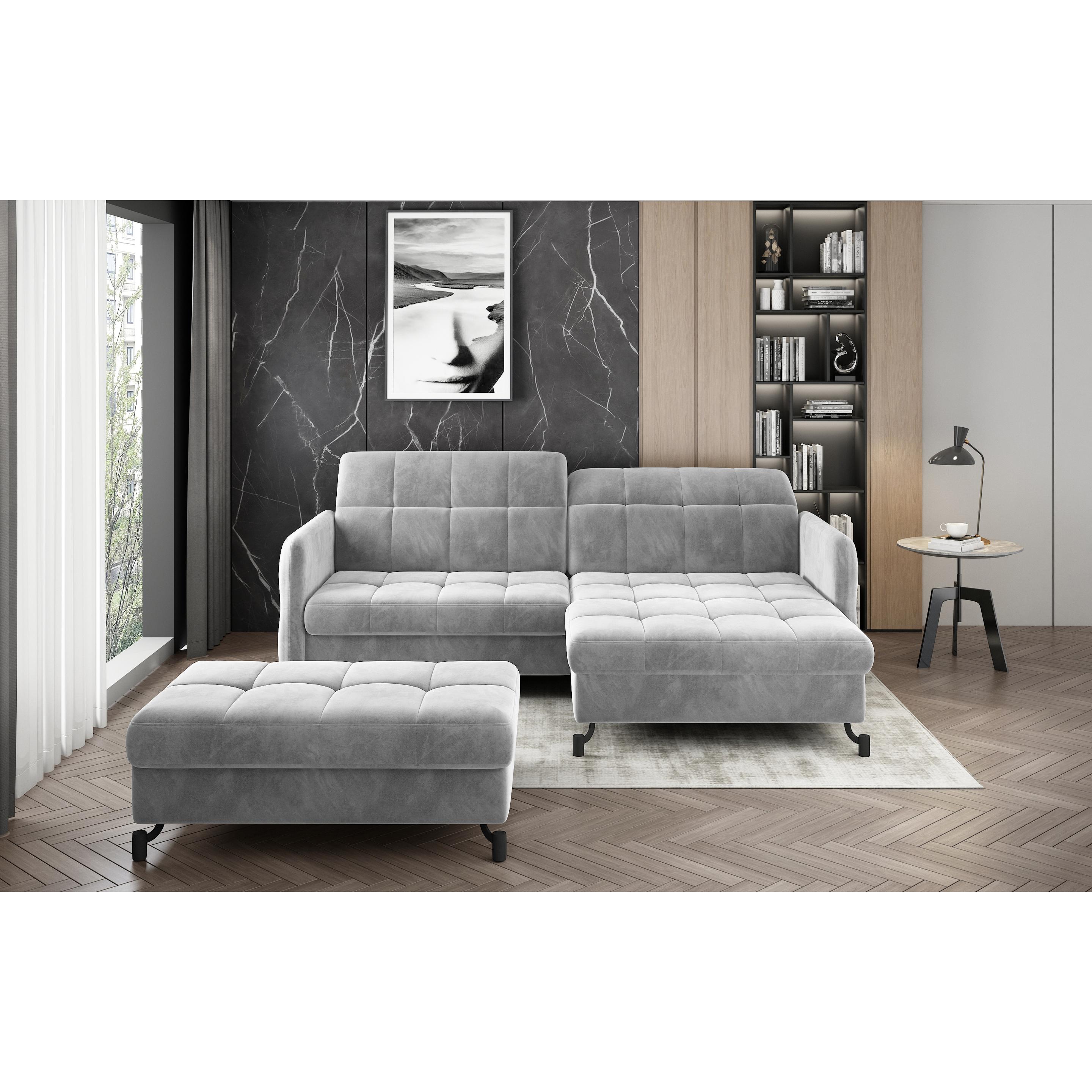 ELTAP, Sofa, Narożnik Lorelle + Pouf (Ecksofa, Polstergruppe, Bettsofa)