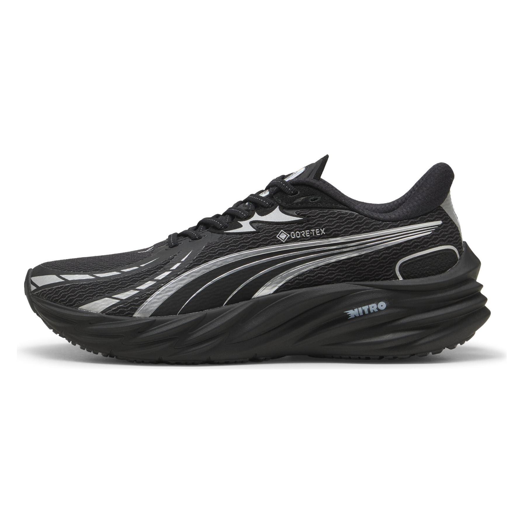 Puma, Mannen, Hardloopschoenen, Snelheid Nitro 4 Gtx (43), Zwart, Zilver