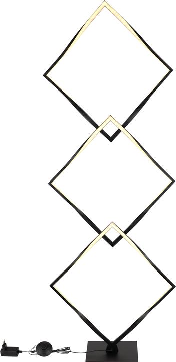 Actual product image Globo Floor Lamp Metal Black, 1xled (1100 lm)