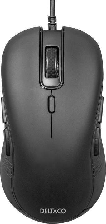 Actual product image Deltaco Klaviat??ra Tyli su laidu dvipus?? pel??, 6 mygtukai, 1000-6400 DPI, juoda / MS-810 (Cable)
