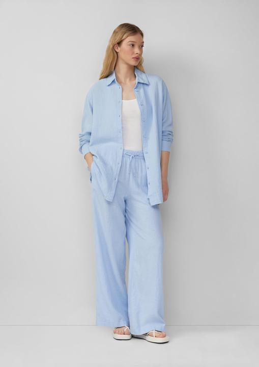 Actual product image S.Oliver Hose Leinenmixhose mit Gummizug und weitem Bein (W44/L32)