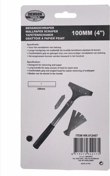 Actual product image Benson Wallpaper scraper 100 mm + 5 scraper inserts