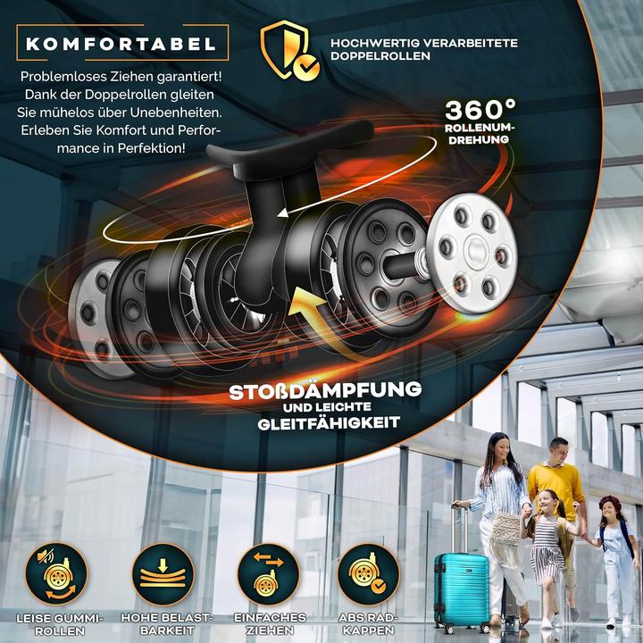 Image du produit Tillvex 3-teilige Reisekoffer-Set mit Kofferwaage & Anhänger