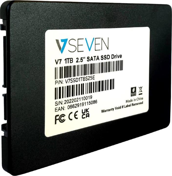 Produktbild V7 V7SSD1TBS25E (1000 GB, 2.5")