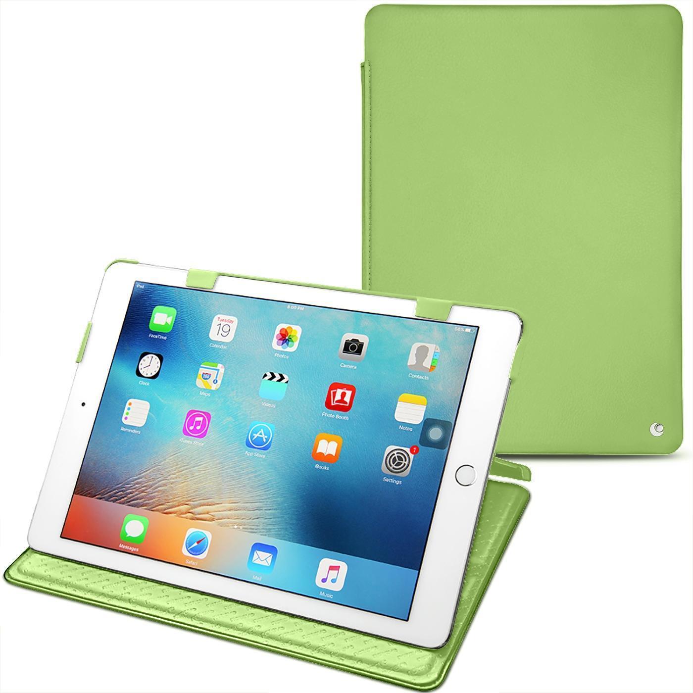 Noreve Lederschutzhülle horizontal (iPad Pro 9.7 2016 (1. Gen)), Tablet Hülle, Grün