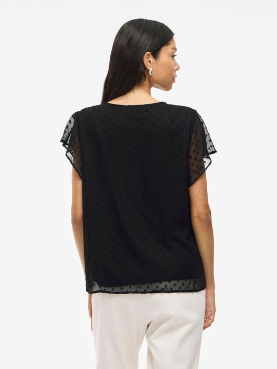 Actual product image Vila Dotted top with short sleeves (36)
