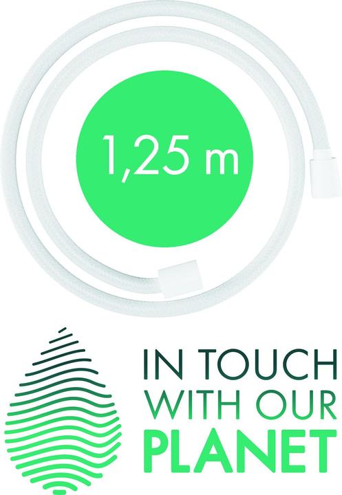 Image du produit hansgrohe Designflex flexible de douche textile, longueur 1250mm, 28220 (125 cm)