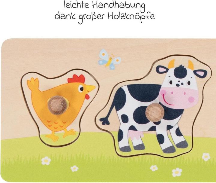 Image du produit Goki Puzzle à assembler 'A la campagne (4 pièces)