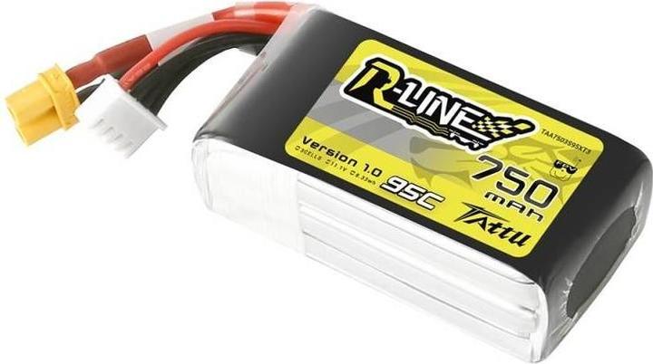 Produktbild Tattu R-Line 750mAh 11.1V 3S1P 95C Lipo Battery (11.10 V, 750 mAh)