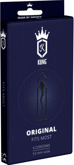 Kung Original» Fits Most - 6 anatomische Kondome mit anatomischer Kopfform (6 Stk.)