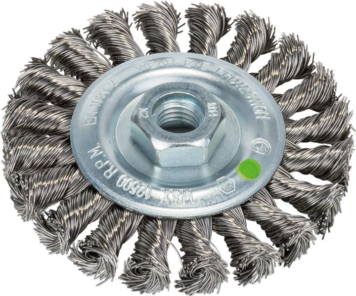 Produktbild Bosch Zubehör Scheibenbürste für Winkel- und Geradschleifer – Gezopfter Draht, rostfrei, 100 mm