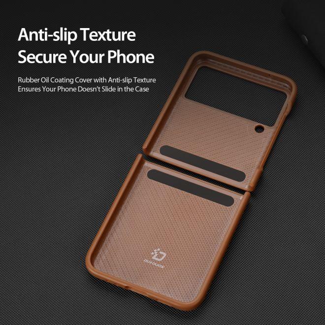 Actual product image Dux Ducis Venice Series Genuine Leather Case (Samsung Galaxy Z Flip4)