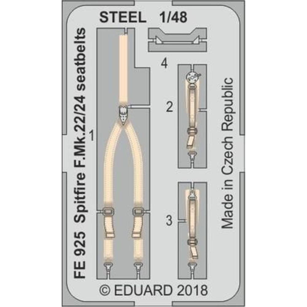 Eduard Spitfire F.Mk.22/24 seatbelts STEEL f.Ai