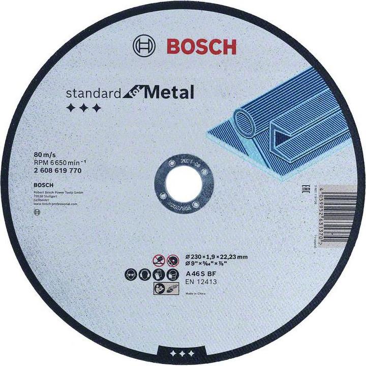 Productafbeelding Bosch Zubehör Toebehoren 2608619770 2608619770 Maaischijf recht 115 mm 1 st. Metaal