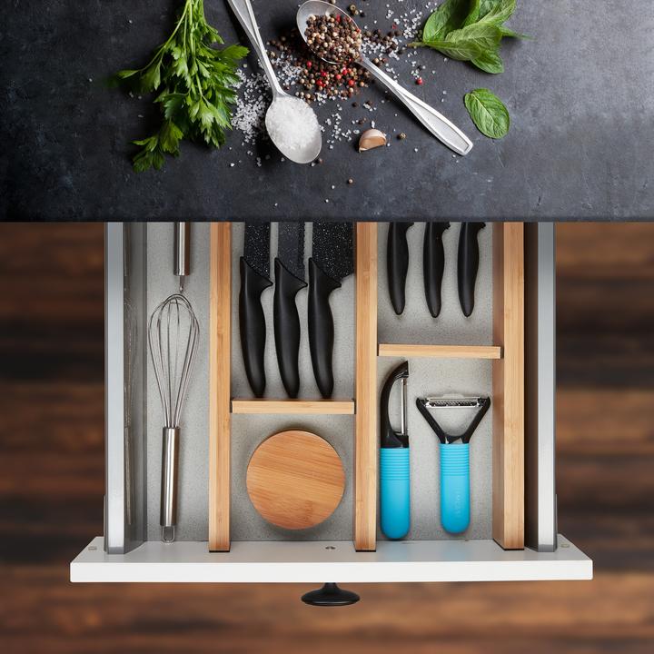 Actual product image Relaxdays 10-piece drawer divider set