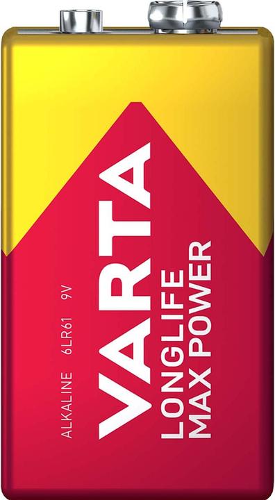 Produktbild Varta Longlife Max Power (1 Stk., 9V Block, 640 mAh)