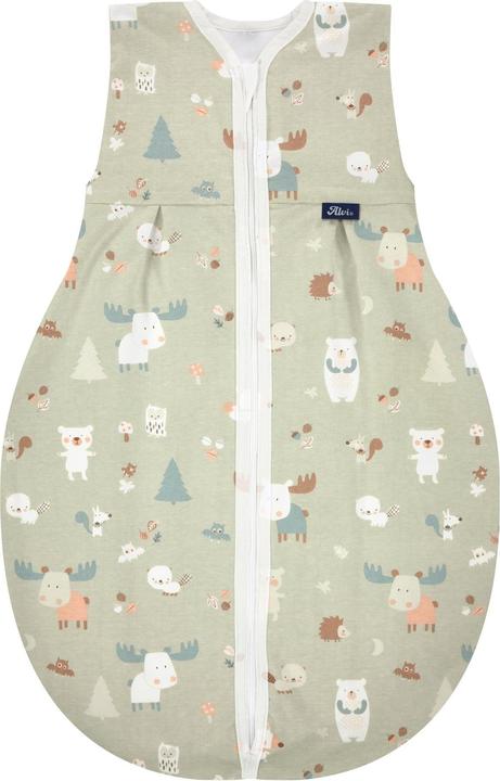 Alvi Baby-Sommerschlafsack Molton Baby Forest 70 cm (70 cm, 0.5 TOG, Sommer)