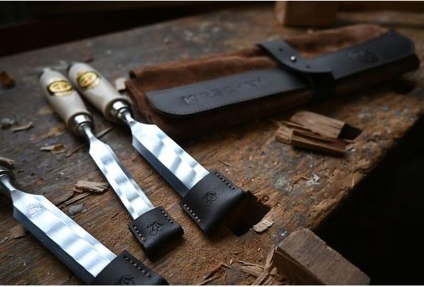 Produktbild Kirschen Stechbeitelsatz in Ledertasche, 12-tlg.