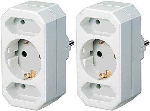 Produktbild Brennenstuhl Adapterstecker Schutzkontakt 3fach weiss (3 x, CEE 7/3)