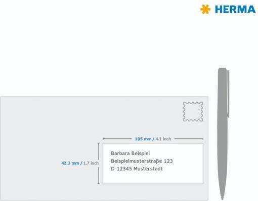 Produktbild HERMA Farbige Etiketten A4 ablösbar