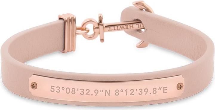 Paul Hewitt Signum Coordinates Rose Gold Nude (17 cm, Leather, Stainless steel)