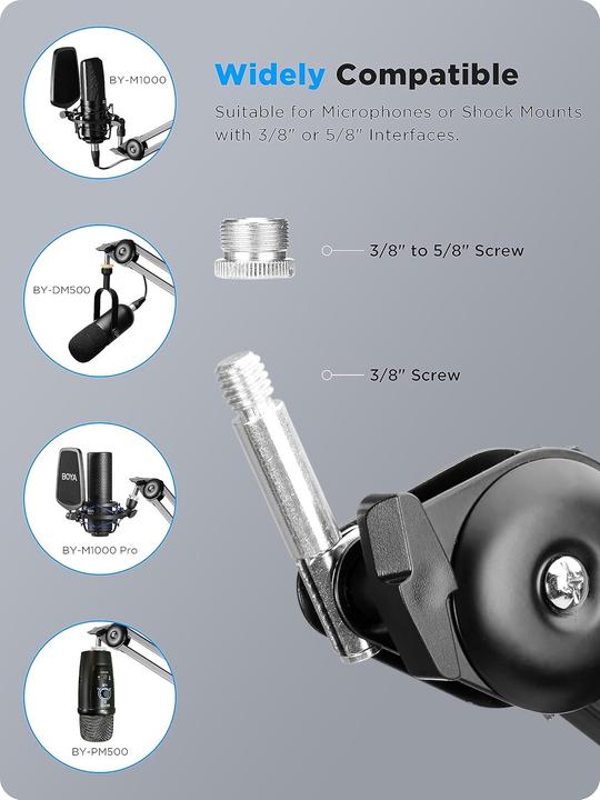 Actual product image Boya BY-BA20 - swivel arm for microphone