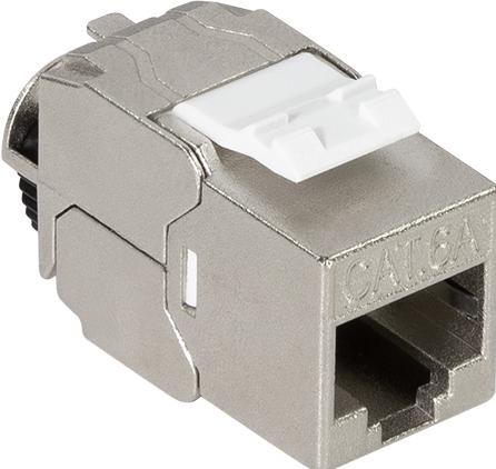 Actual product image LogiLink Cat.6A keystone socket, shielded, set of 24, tool-free (Keystone module)