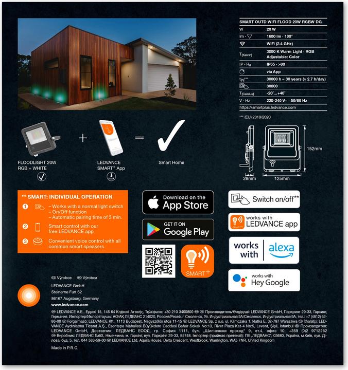 Produktbild Ledvance Smart+ Multicolor (1260 lm, IP65)
