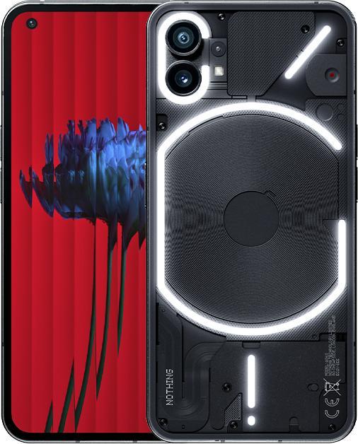 Actual product image Nothing Phone (1) (8GB) (256 GB, Black, 6.55", Dual SIM, 50 Mpx, 5G)