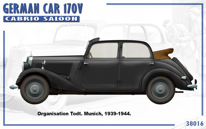 Produktbild Mini art German Car 170V Cabrio Saloon