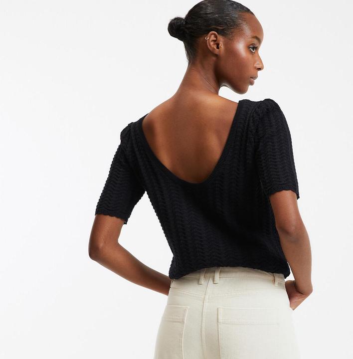 Produktbild La Redoute Collections Feinstrickpullunder mit rundem Ausschnitt (S)