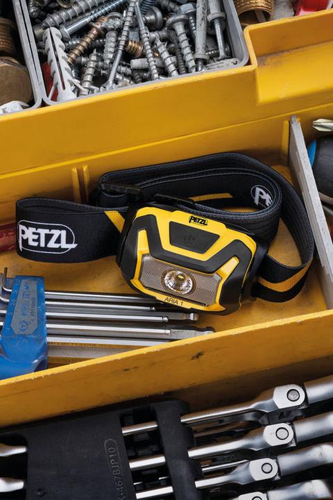 Produktbild Petzl ARIA 1R Kopflampe Schwarz / gelb (450 lm)