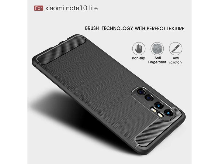 Image du produit Screenguard Xiaomi Mi Note 10 Lite Housse Carbon Brushed Soft TPU (Mi Note 10 Lite)