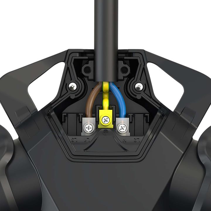 Actual product image PCE PC Electric 253811-src 3-way rubber coupling 250 V red IP54