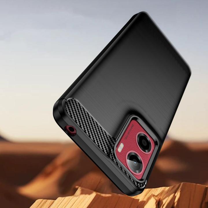 Produktbild Tech-Protect TPUCarbon Case for Motorola Moto G05 / E15 - Black (Motorola Moto G15, Motorola Moto G5)