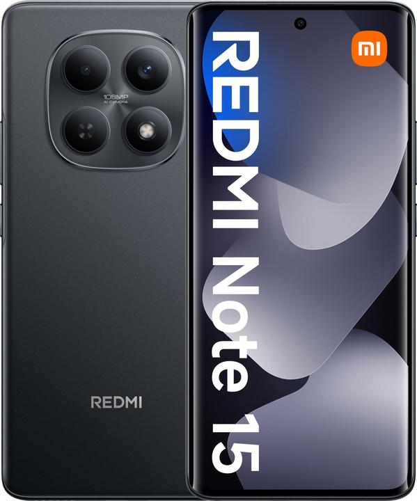 Image du produit Xiaomi REDMI Note 15 (256 Go, Noir, Noir, 6.77", Double SIM, 4G)
