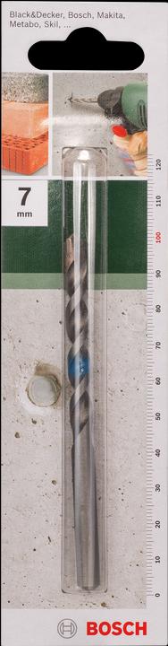 Produktbild Bosch Professional Zubehör Betonbohrer nach ISO 5468 D= 7,0 mm L= 100 mm (6.5 mm)