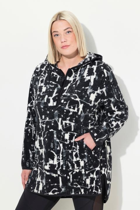 Actual product image Ulla Popken Abstract Print Fleece Hoodie (42, 44)