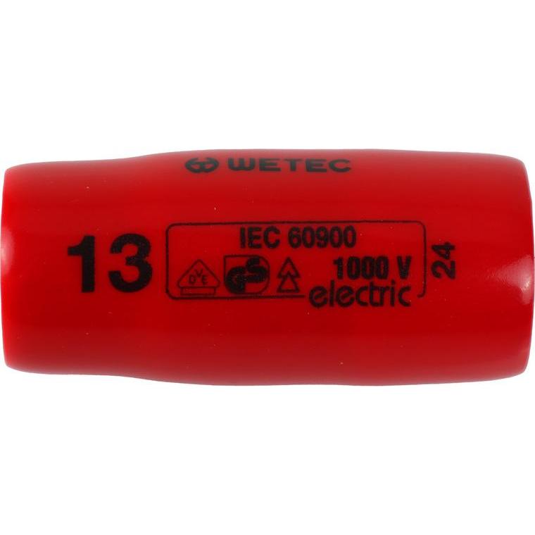 Wetec, Steckschlüssel + Stecknuss, Sechskant-Steckschlüssel-Einsatz, 1/2", VDE, 13 mm (13 mm)