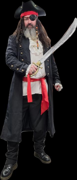 Immagine prodotto Fasnachts-Bazar Cappotto da pirata/ammiraglio, nero - Esclusivo (L)