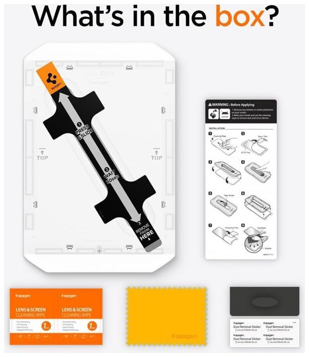 Actual product image Spigen GLAS.tR EZ Fit iPad Air 11 2024 Glass Screen Protector (1 pcs., Apple iPad Air 11 2024)