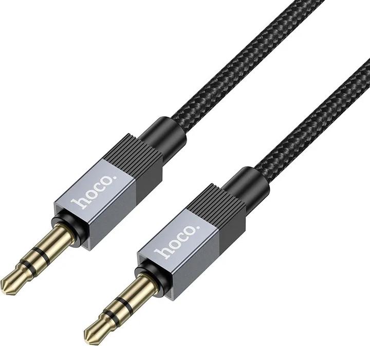 Image du produit Hoco Cable Cable AUX Jack 3,5 mm (male) to Jack 3,5 mm (male) 1 m UPA32 black (1 m, Câble AUX)