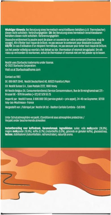 Image du produit Starbucks Latte au caramel (115 g)