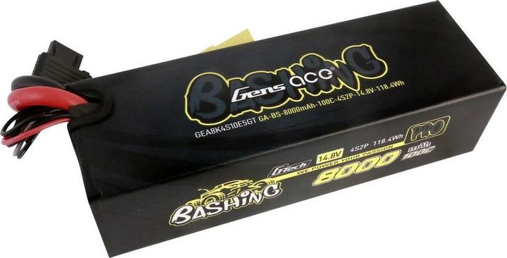 Produktbild Gens Ace 8000mAh 14.8V 100C 4S2P Lipo Battery Pack (14.80 V, 8000 mAh)