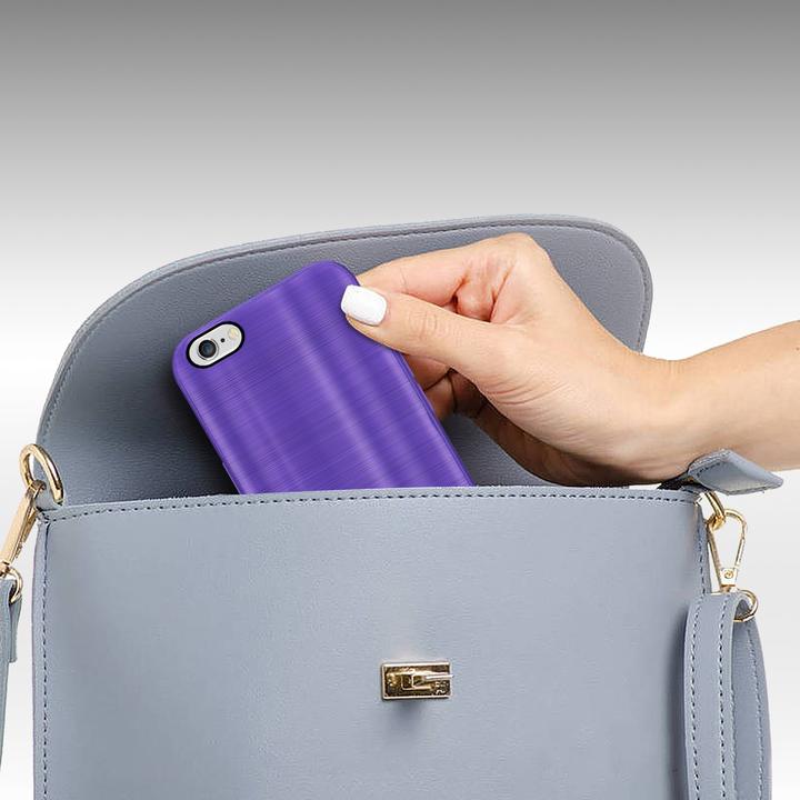 Actual product image Cadorabo Case for Apple iPhone 6 / 6S in TPU Brushed Camera Protection LM160 Style (Apple iPhone 6)
