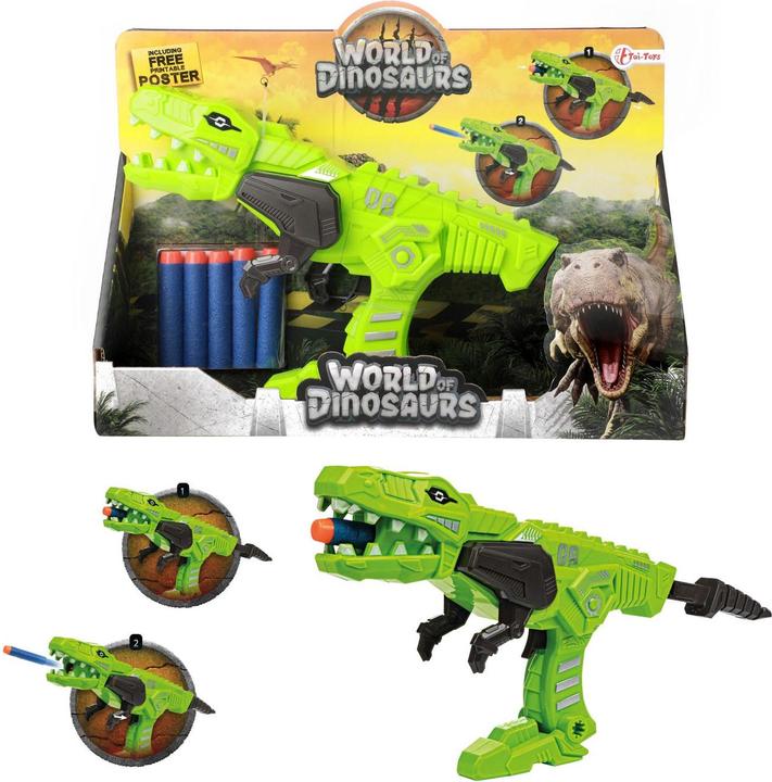 Produktbild Toi-Toys World of Dinosaurs Shooting Gun mit Schaumstoffpfeilen