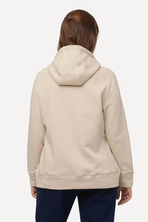 Immagine prodotto Ulla Popken Maglia di cotone biologico con cappuccio, zip e maniche lunghe (46, 48)